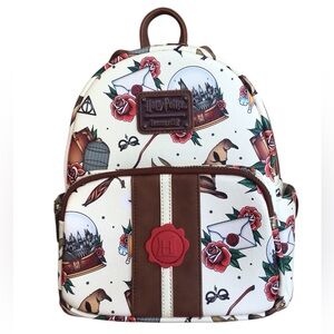 Loungefly Harry Potter Tattoo Art Mini Backpack